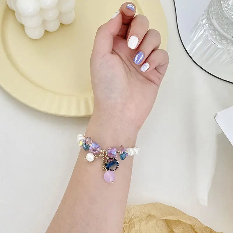 Fashion Crystal Pendant Women's Bracelet Angel Wishes