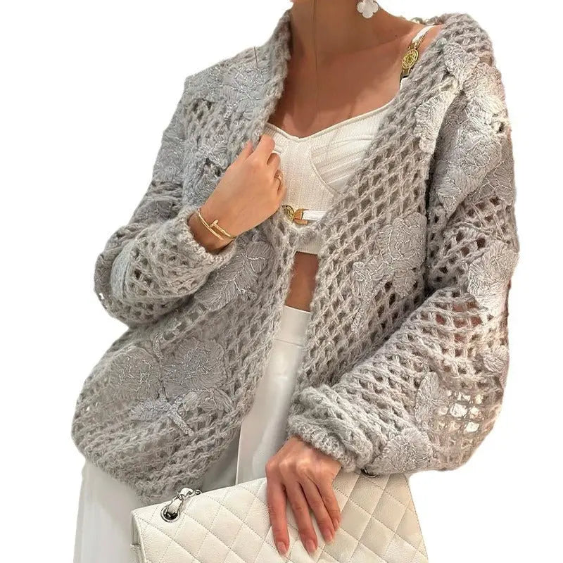 Hollow-out Hand-knitted Three-dimensional Crocheted Sweater Angel Wishes