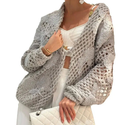 Hollow-out Hand-knitted Three-dimensional Crocheted Sweater Angel Wishes