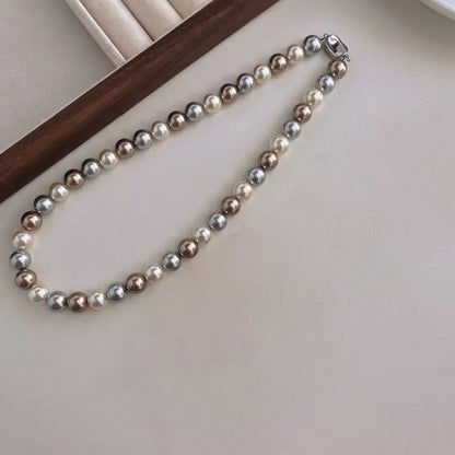Round Pearl Necklace - Angel Wishes