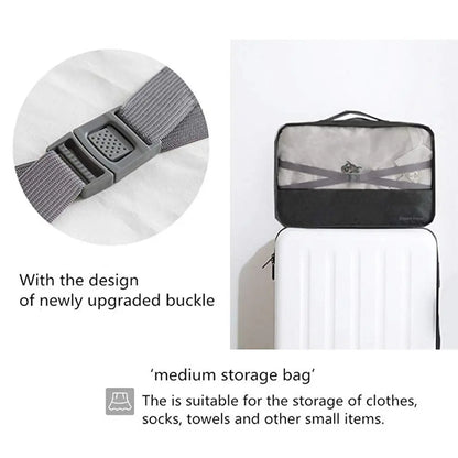 7pcs Packing Cubes Luggage Storage Organiser Travel Compression Suitcase Bags Angel Wishes