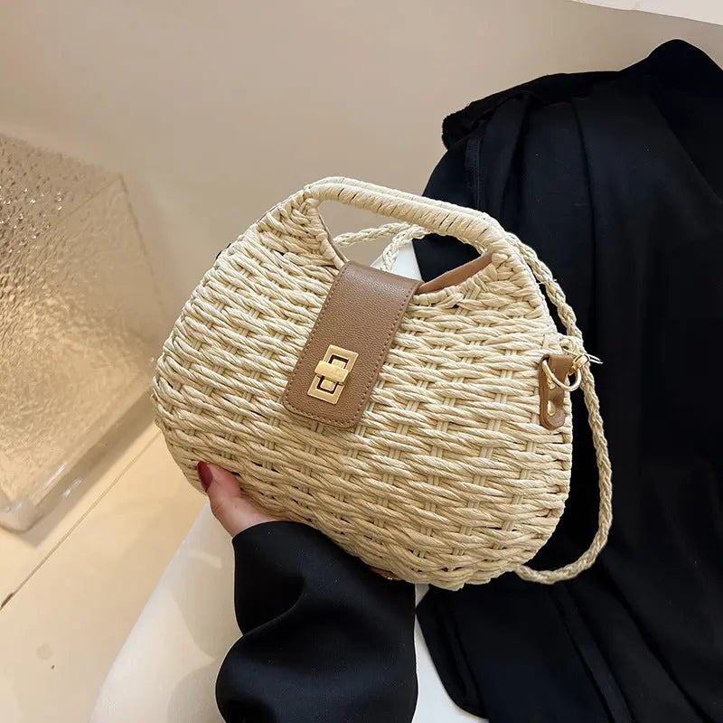 Women's Summer Woven Artistic Shoulder Bag Angel Wishes