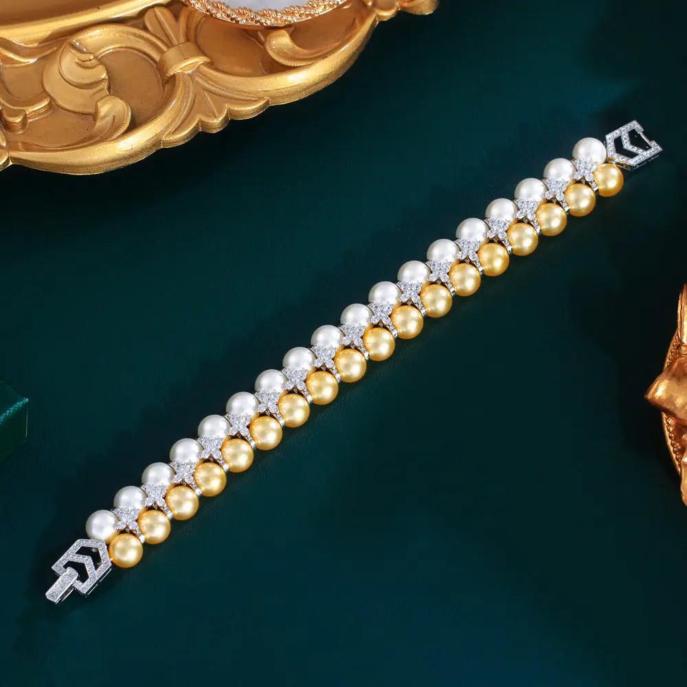 Shell Pearls Hand Beaded Bracelet Angel Wishes