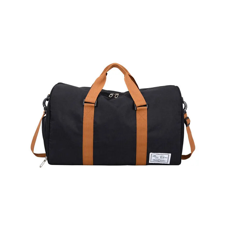 Men & Ladies Sports Duffle Travel Bag Lager Canvas Leisure Work Gym Holdall Bags Angel Wishes