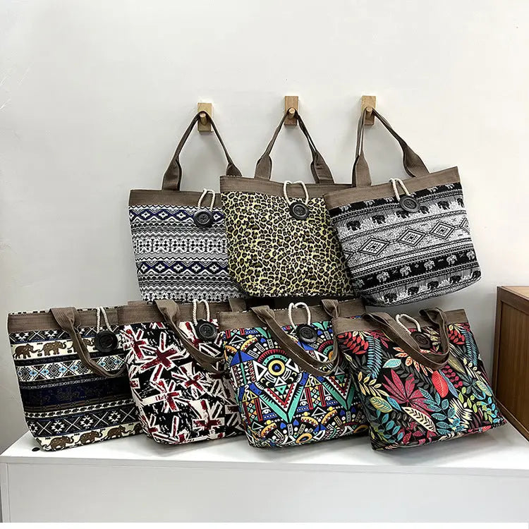 Ethnic Style Tote Bag - Angel Wishes