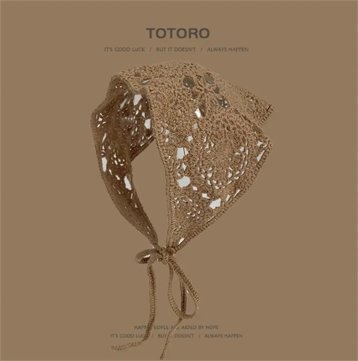 Knitted Hollow Crochet Triangle Headband For Women Angel Wishes