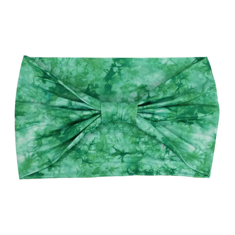 Tie-dye Sports Sweat-absorbent Hair Band Headscarf Angel Wishes