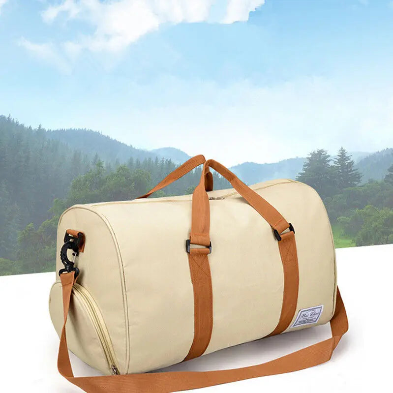 Men & Ladies Sports Duffle Travel Bag Lager Canvas Leisure Work Gym Holdall Bags Angel Wishes