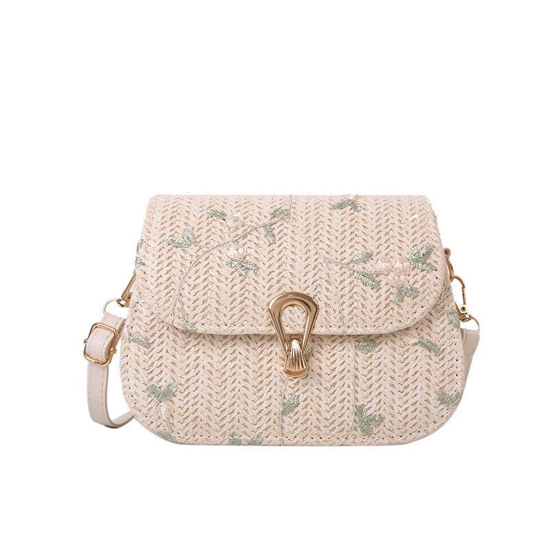 Fashionable Straw Woven Bag - Angel Wishes