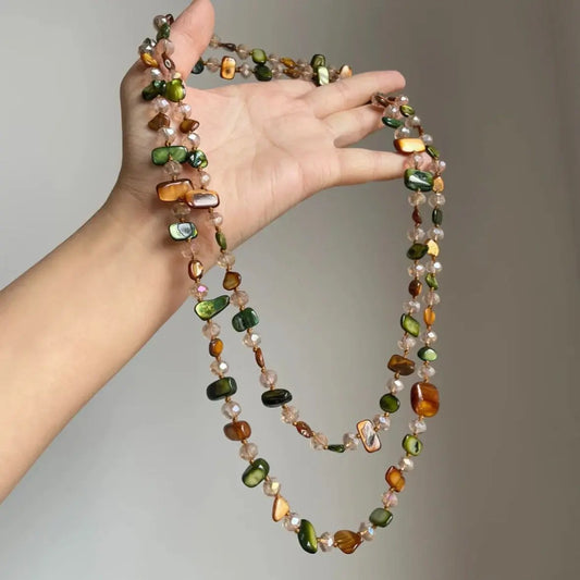 Colourful Shell Beaded Necklace Angel Wishes