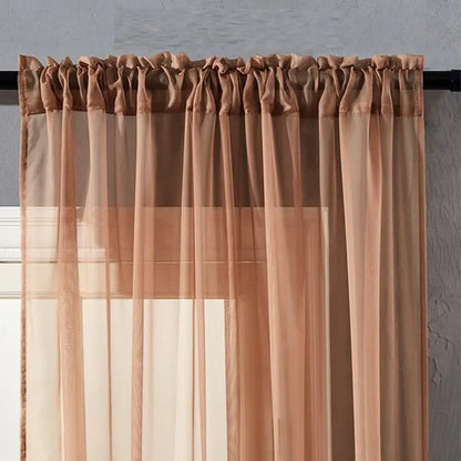 Pure Colour Cotton Curtains Window Screen Angel Wishes
