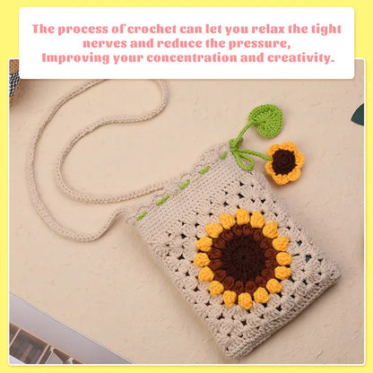 Hand Knitting Portable Crochet Bag Angel Wishes