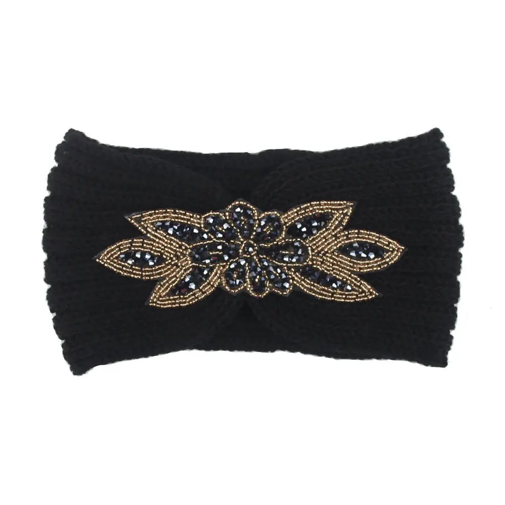 Hair Band Diamond Sticking Knit Woolen Head Angel Wishes