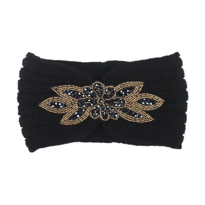 Hair Band Diamond Sticking Knit Woolen Head Angel Wishes
