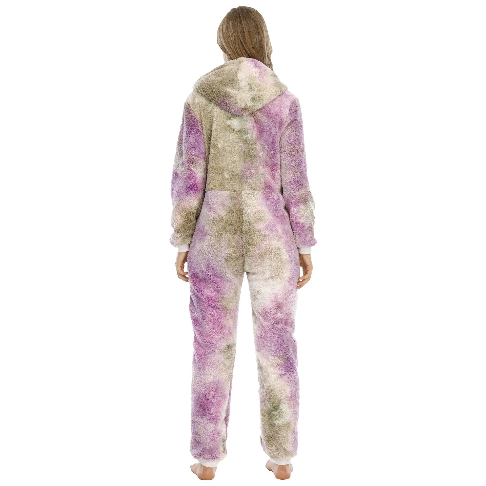 Tie Dyed Thickened Wool One Piece Suit Angel Wishes
