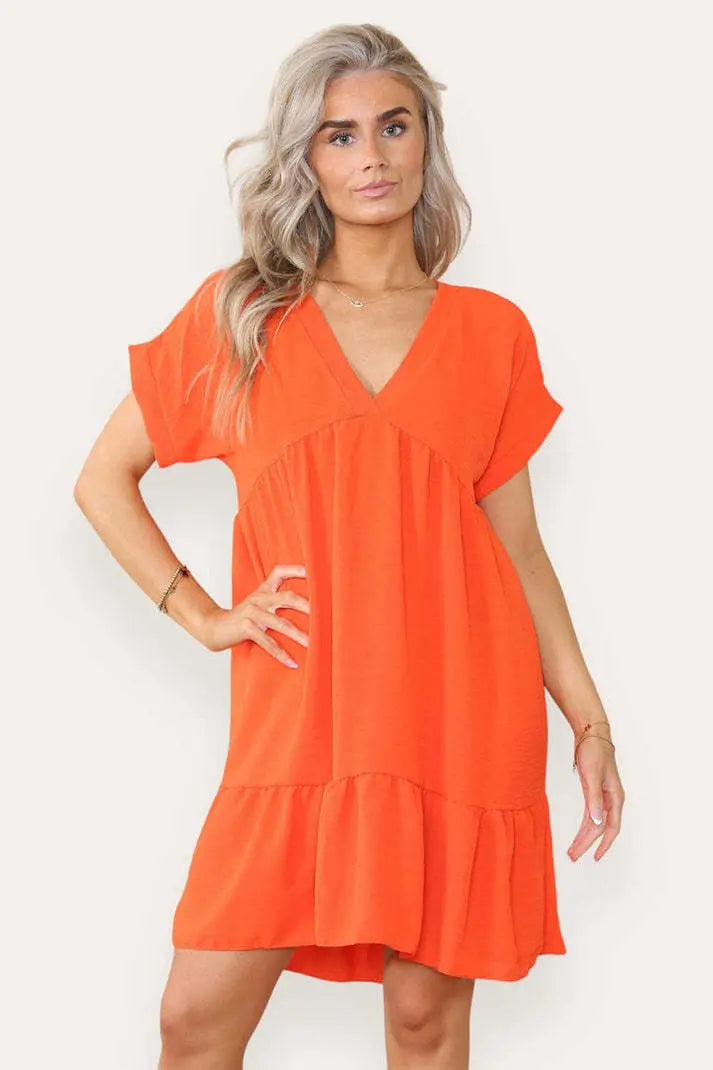Fancy Style Tiered Smock Dress Angel Wishes