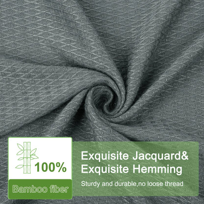 PiccoCasa Cooling Bamboo Blanket All Seasons Breathable for Hot Sleepers, Soft and Lightweight for Bed, Sofa Thin Blanket Summer Keep Cool Light Gray Single 150x200cm Angel Wishes