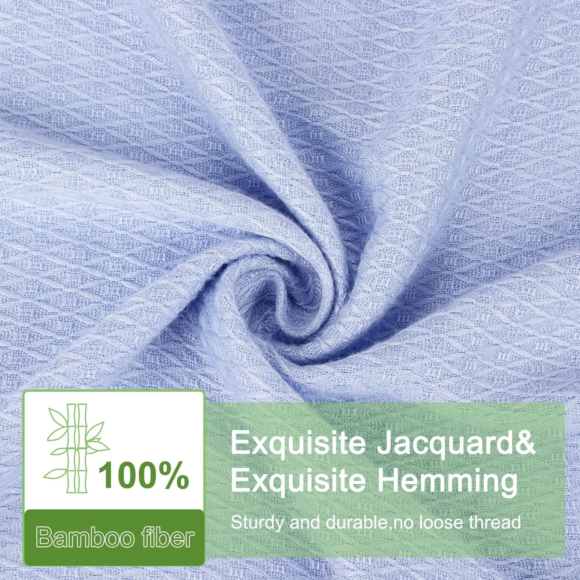 PiccoCasa Cooling Bamboo Blanket All Seasons Breathable for Hot Sleepers, Soft and Lightweight for Bed, Sofa Thin Blanket Summer Keep Cool Light Gray Single 150x200cm Angel Wishes
