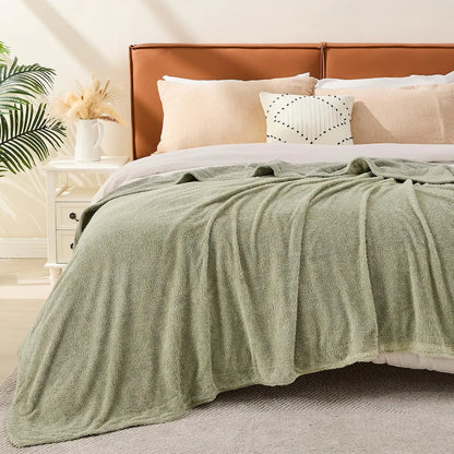EMME Cotton Throw Blanket 100% Muslin Soft Blanket for Couch 4-Layer Breathable Gauze All Season Soft and Lightweight Pre-Washed Cotton Blanket(White, 140 x 190cm) Angel Wishes