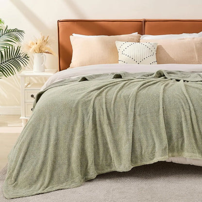 EMME Cotton Throw Blanket 100% Muslin Soft Blanket for Couch 4-Layer Breathable Gauze All Season Soft and Lightweight Pre-Washed Cotton Blanket(White, 140 x 190cm) Angel Wishes