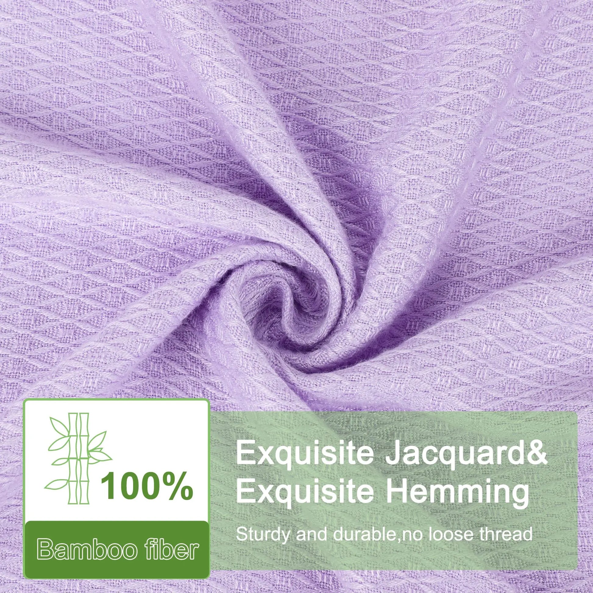PiccoCasa Cooling Bamboo Blanket All Seasons Breathable for Hot Sleepers, Soft and Lightweight for Bed, Sofa Thin Blanket Summer Keep Cool Light Gray Single 150x200cm Angel Wishes