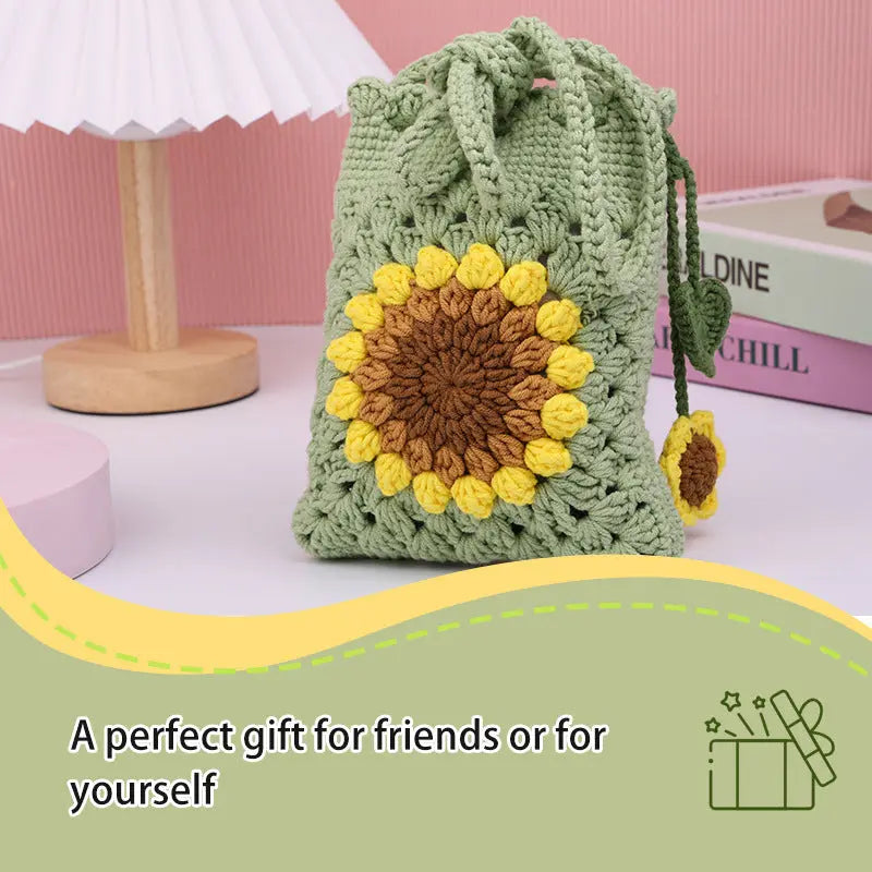 Hand Knitting Portable Crochet Bag Angel Wishes