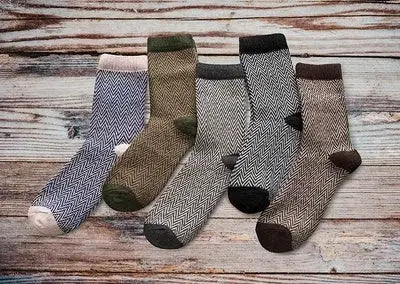 Winter Thick Warm Stripe Wool Socks Casual Sock Business Socks Angel Wishes