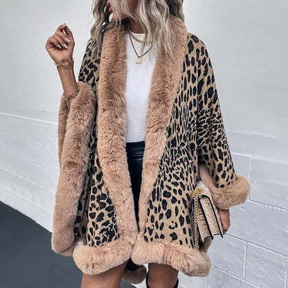 Autumn And Winter New Fur Collar Cape Cardigan For Women Angel Wishes