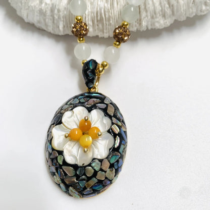 Mother-of-pearl Necklace Angel Wishes