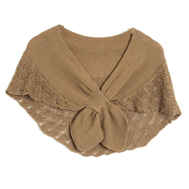 Women's Thin Fashion Wool Knitted Hollow Shawl - Angel Wishes