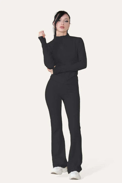 Fitted Activewear Lightweight Top Zip Up Workout - Angel Wishes