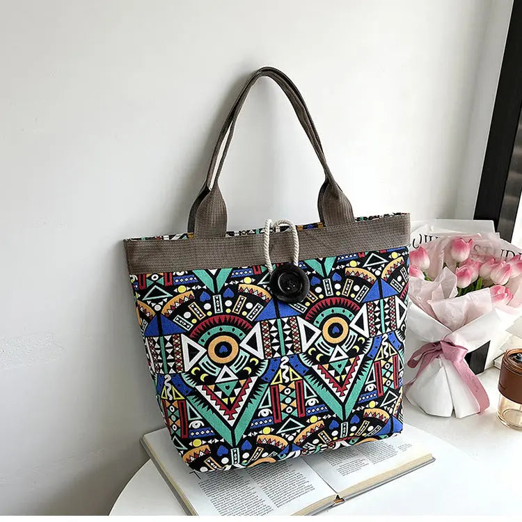 Ethnic Style Tote Bag - Angel Wishes