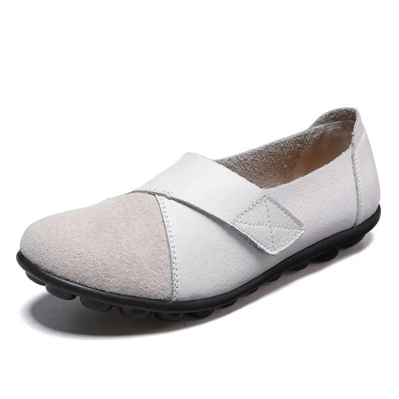 Women Loafers Patchwork Soft Sole Flat Shoes Angel Wishes