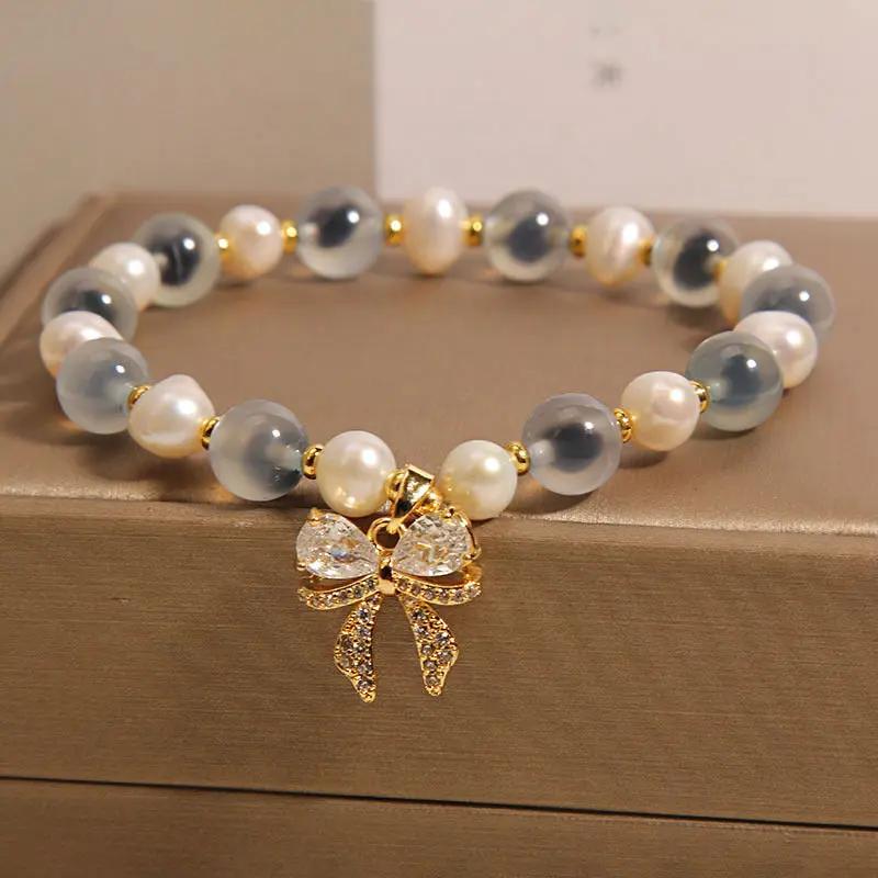 Natural Agate Bracelet For Women Angel Wishes