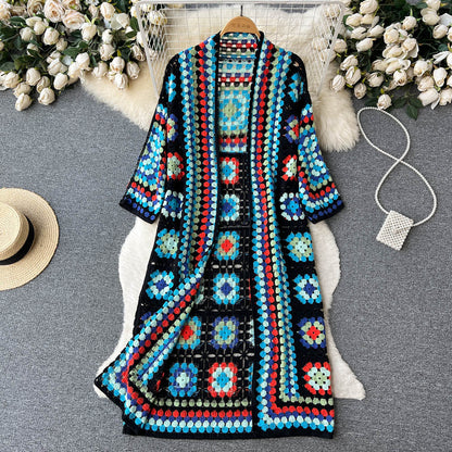 Vintage Long Style Long Sleeve Shawl Cardigan Angel Wishes