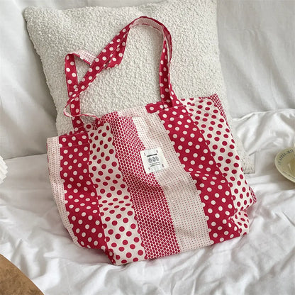 Floral Canvas Tote Bag Angel Wishes