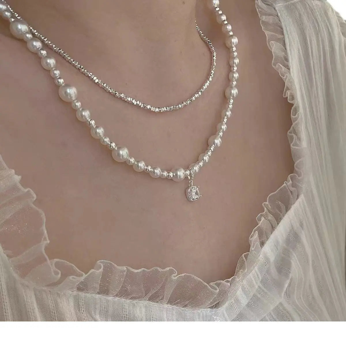 Stylish Necklace Clavicle Chain Angel Wishes