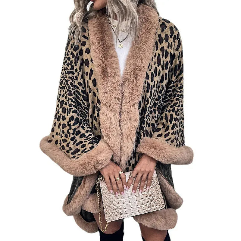 Autumn And Winter New Fur Collar Cape Cardigan For Women Angel Wishes