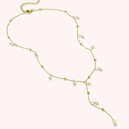 Tassel Pearl Pendant Chain Angel Wishes