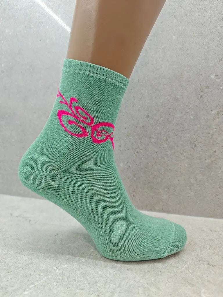 Womens Colourful Patterned Tattoo Socks Pack Of 6 12 24 Pairs Angel Wishes