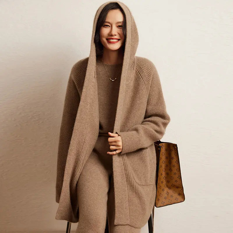 Fashion Knitted Cardigan Coat Angel Wishes
