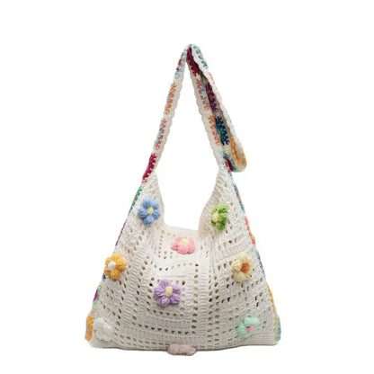Large Capacity Knitted Shoulder Bag Angel Wishes