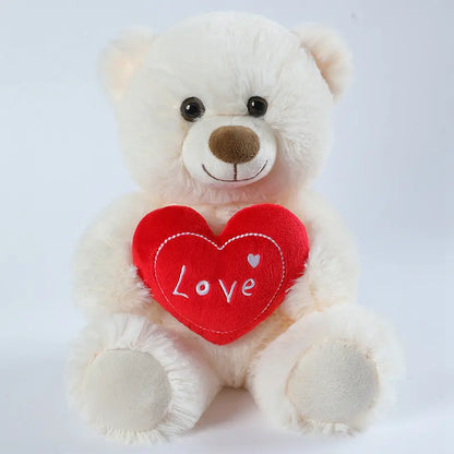 Cute Heart-hugging Teddy Bear Doll Plush Toys Angel Wishes
