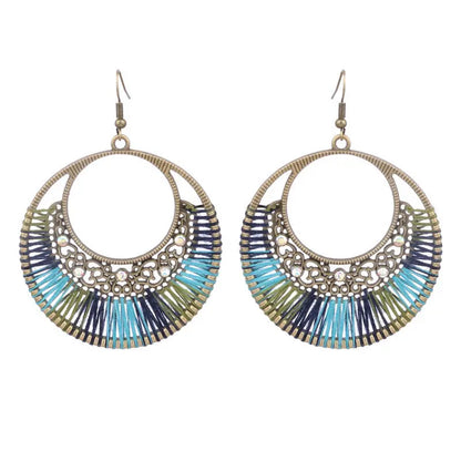 Handmade Woven Hollowed Earrings Angel Wishes