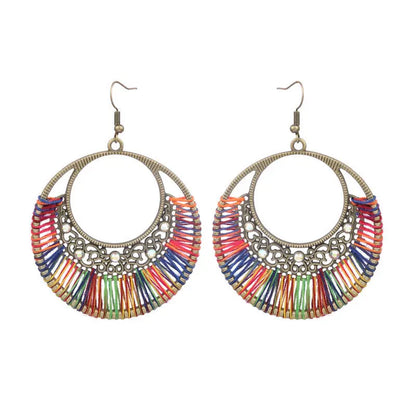 Handmade Woven Hollowed Earrings Angel Wishes