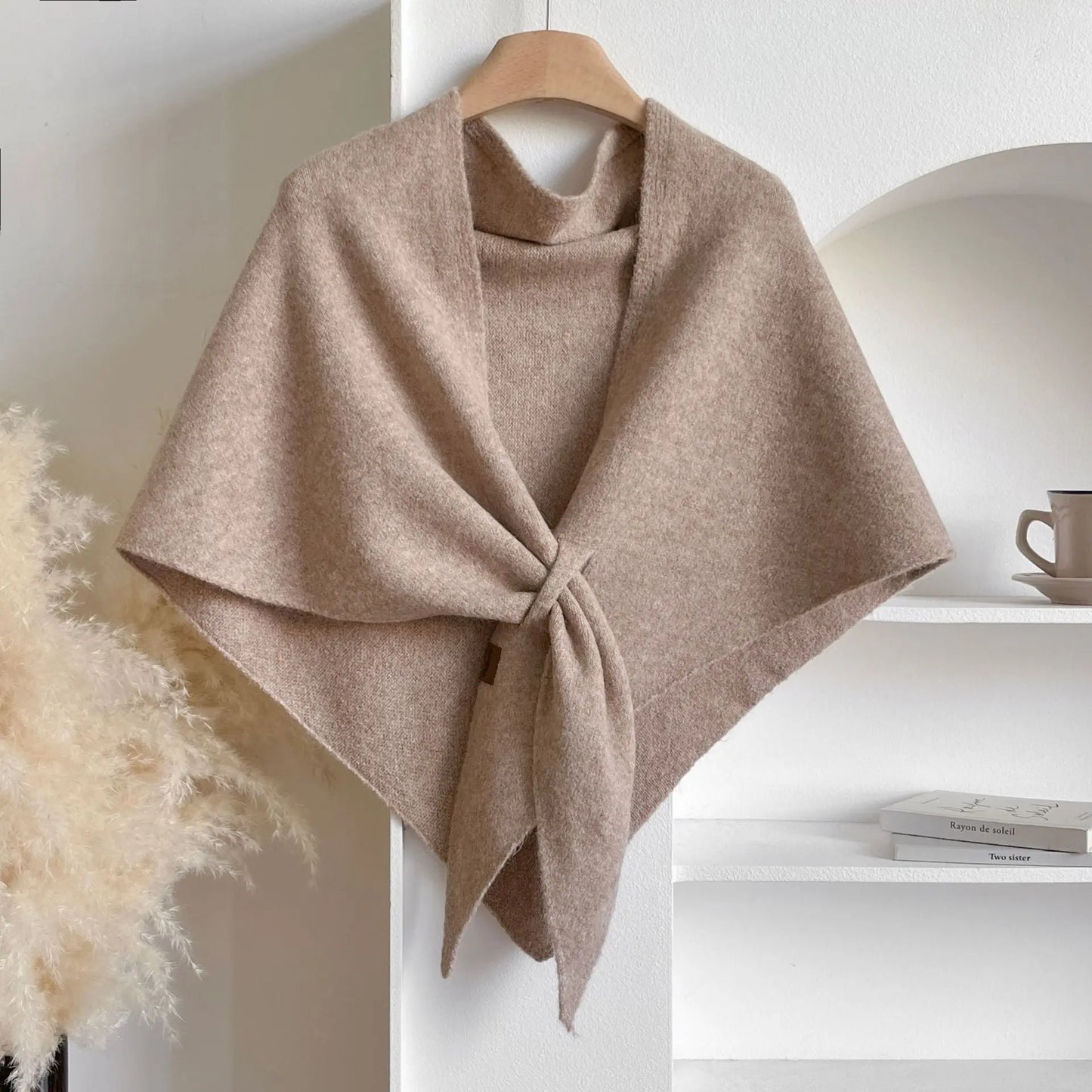 Winter Soft Knitted Neck Shawl Wrap For Women - Angel Wishes