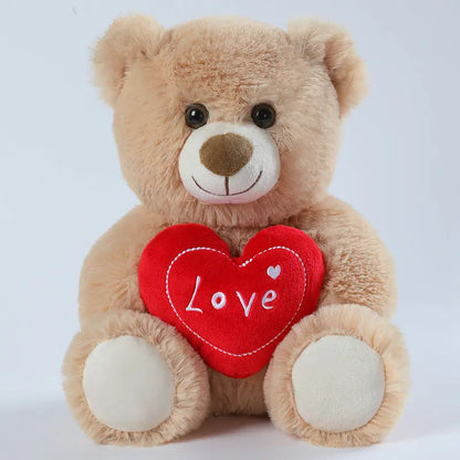 Cute Heart-hugging Teddy Bear Doll Plush Toys Angel Wishes