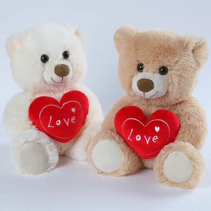 Cute Heart-hugging Teddy Bear Doll Plush Toys Angel Wishes