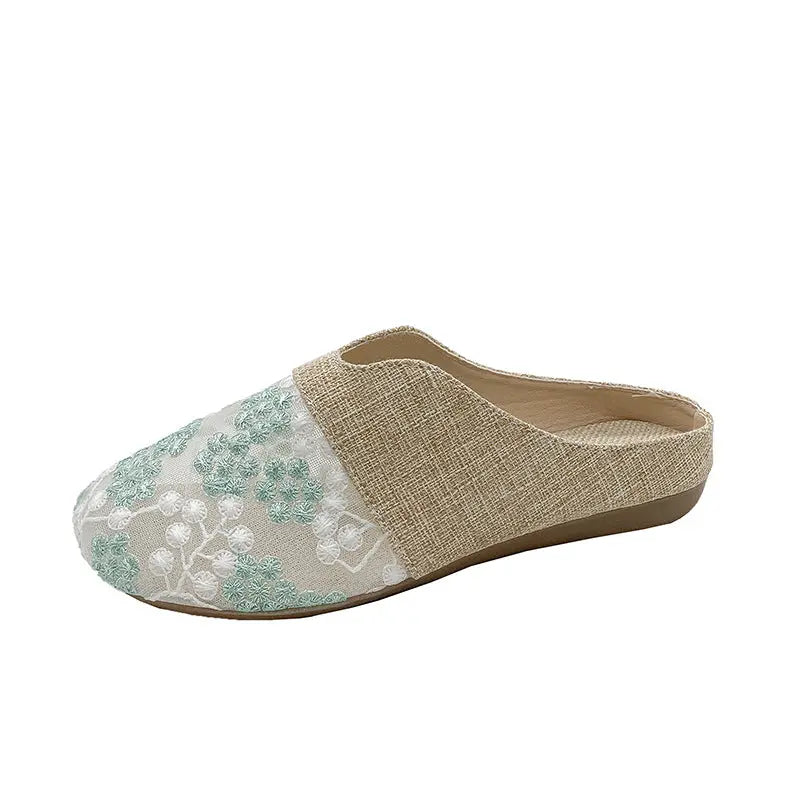 Low Heel Flat Slip-on Lofter Hollow Sandals Angel Wishes