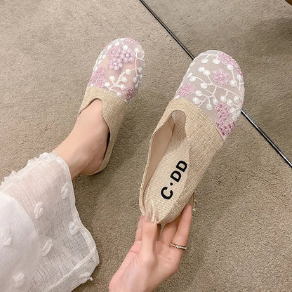 Toe Box For Outdoors Low Heel Flat Slip-on Lofter Hollow Sandals Angel Wishes